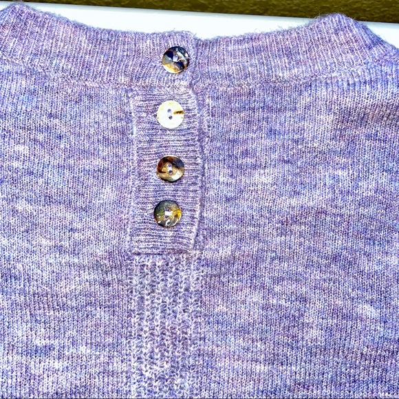 Sophie Rue Light Purple Back Button Pullover Sweater - Picture 7 of 12